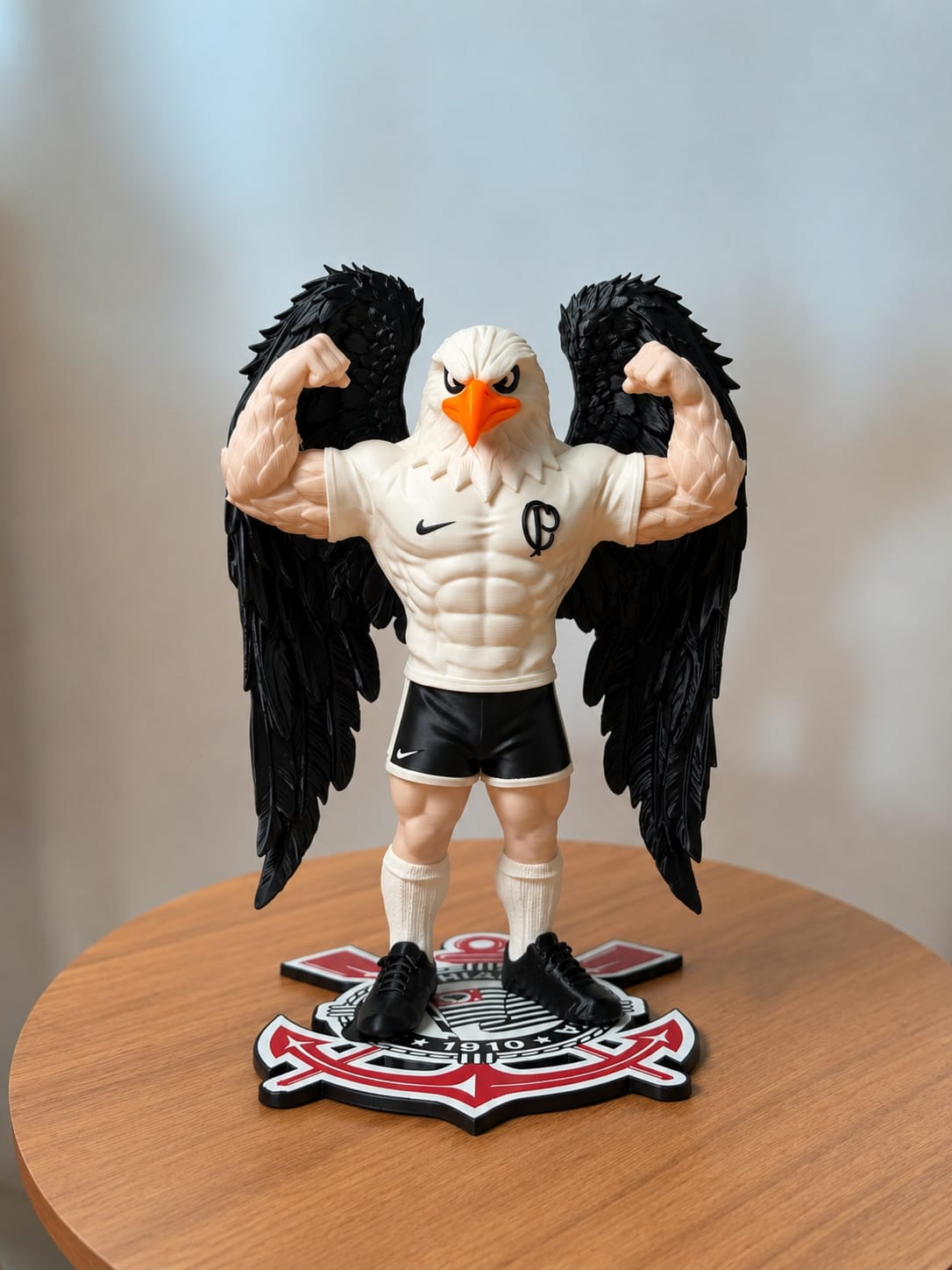Mascote do Corinthians impresso em 3D — clique para ver mais fotos