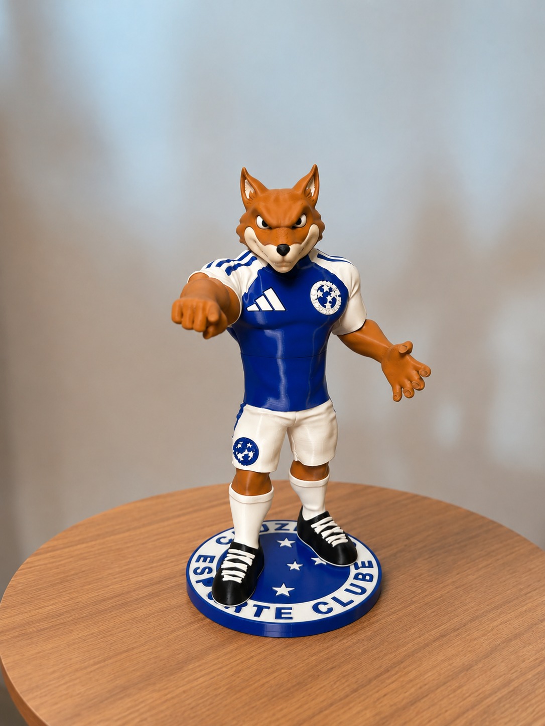Mascote do Cruzeiro impresso em 3D — clique para ver mais fotos