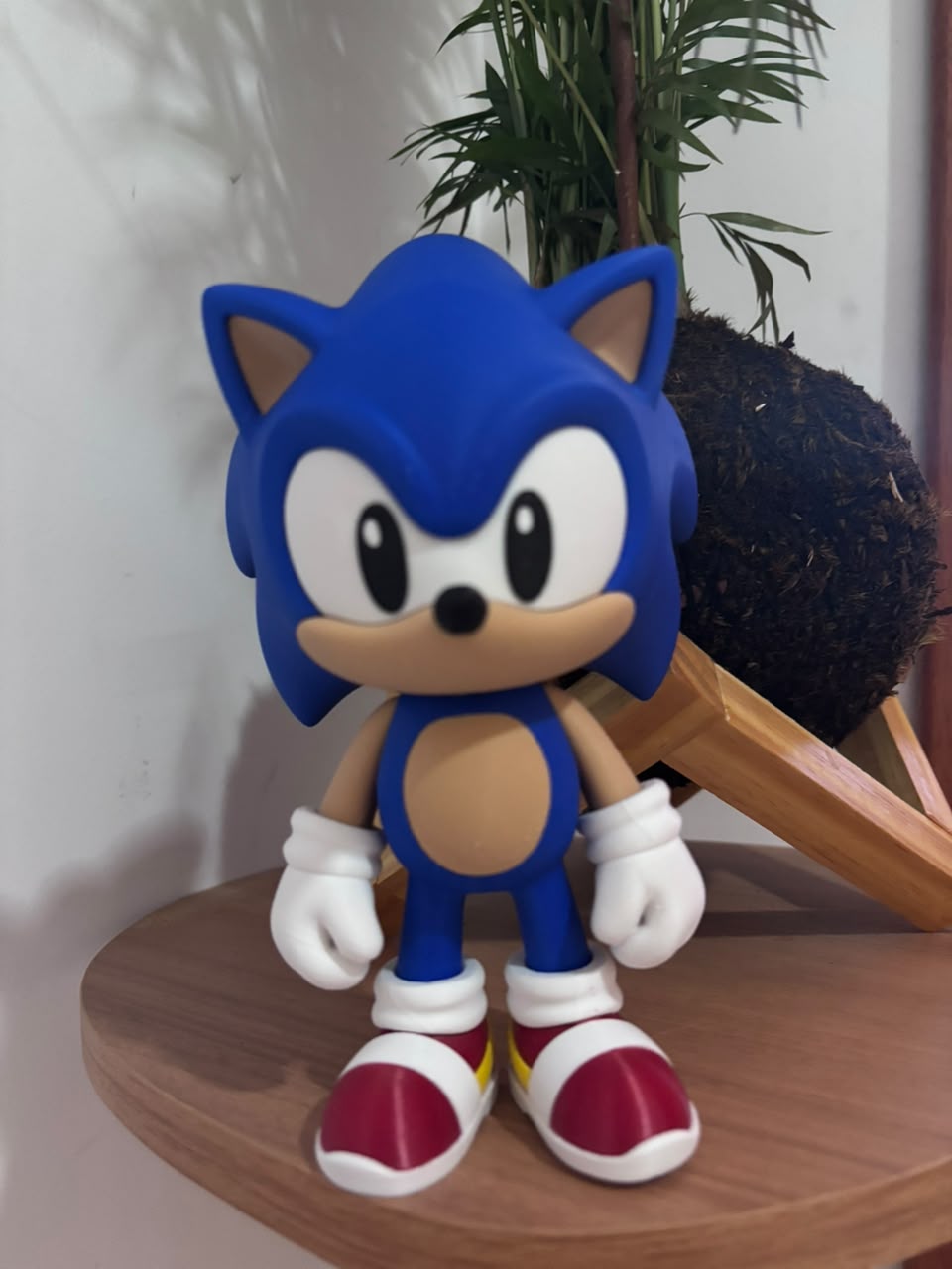 Action figure do Sonic impressa em 3D — clique para ver mais fotos