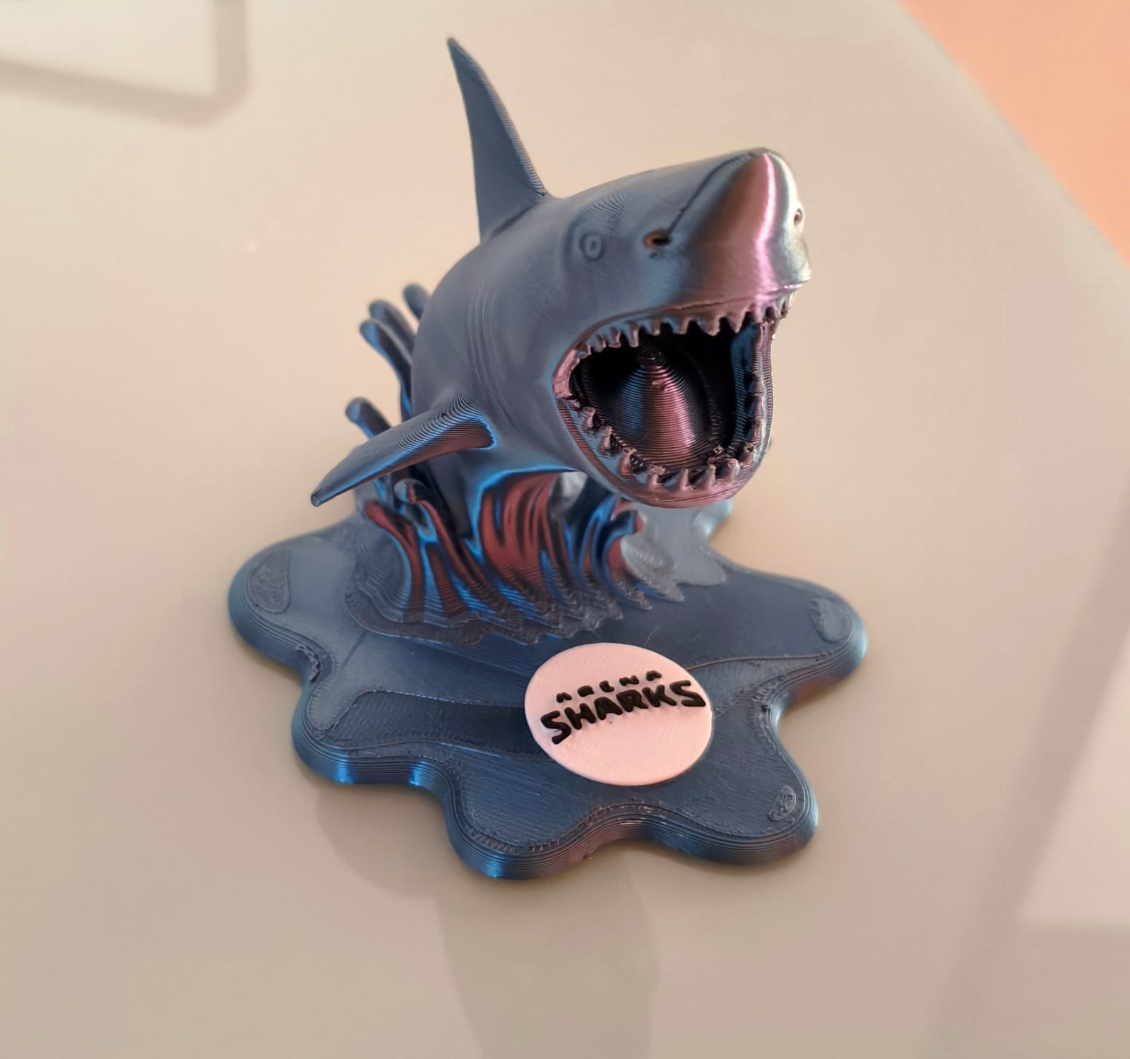Troféu Arena Sharks impresso em 3D — clique para ver mais fotos